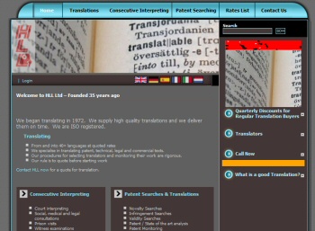 HLL the translation experts refresh their site